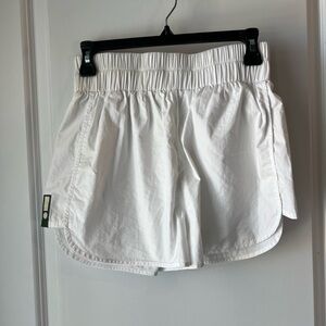 Daily Drills White Athletic Shorts. Medium